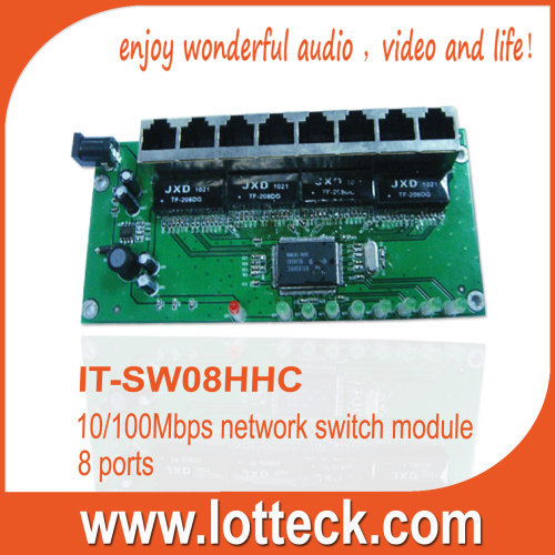 IT-SW08HHC 10/100Mbps Network Switch Module