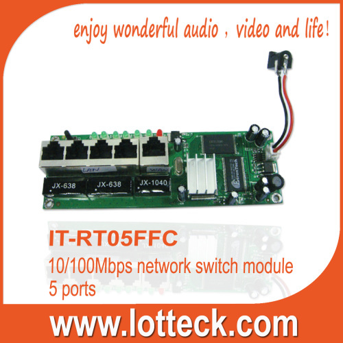 Fast 5 10/100Mbps port Broadband Router Module