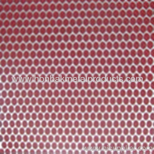 Perforated punching metal plate