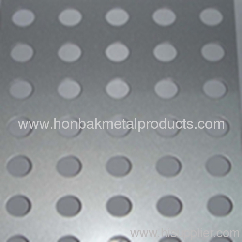 Punching round hole Perforated Metal Sheet