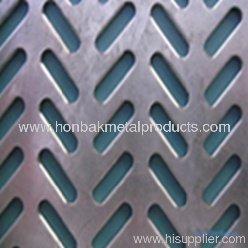 Perforated punching steel sheet