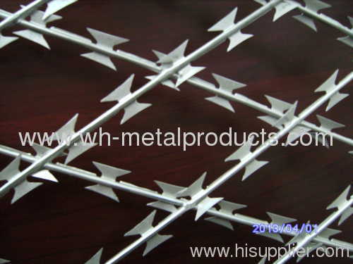 welded flat razor wire mesh fence