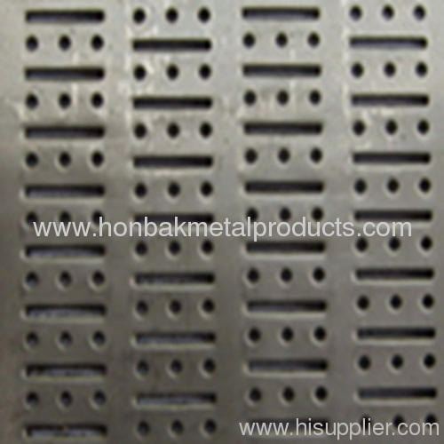 Perforated punching building pannel