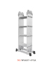 multipurpose ladder multifunctional ladder aluminum foldable ladder 4X4steps 4.75M 16rungs 15.58feet
