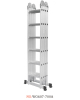 multifunctional ladder aluminium ladder foldable ladder multipurpose ladder 4X6steps 24rungs 7m 22.97feet