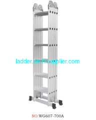 multifunctional ladder aluminium ladder foldable ladder multipurpose ladder 4X6steps 24rungs 7m 22.97feet