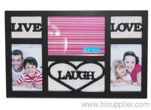 Plastic Injection Photo Frame, 7X5&4X6-2 opening,meansures 42.7X26.5X2.5CM