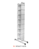 aluminium foldable ladder multipurpose ladder multifunctional ladder multi-using ladder 4X8steps 32rungs 9.2m 30.18feet