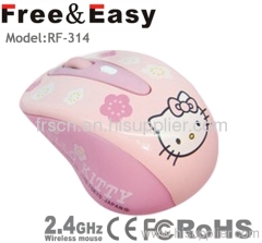 Mini wireless hello kitty mouse gift for children