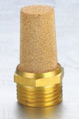 sintered silencer pneumatic mufffler bronze silencer filter element brass silencer plastic silencer SMC BSL-01