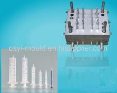 Medical syringe injection mould