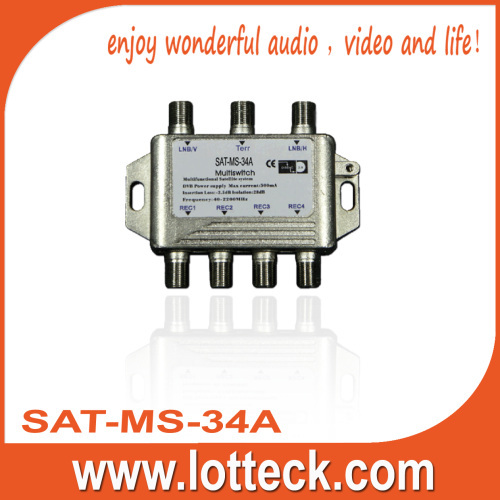 Support Mutifunctional satellite system 3×4 multiswitch