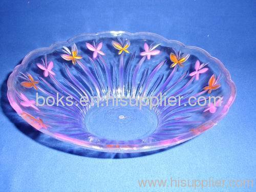round Transparent Plastic Fruit Plate & Trays