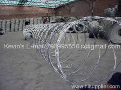 galvanized/PVC coated razor wire/ barbed wire