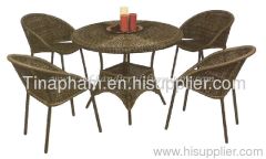 poly rattan coffee set