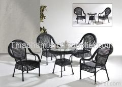 poly rattan coffee set