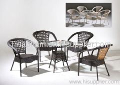 poly rattan coffee set