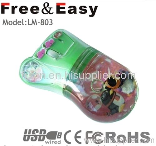 OEM logo gift liquid mouse