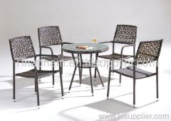 poly rattan coffee set