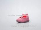Spring Wool Felt Injection Slipper , 23 Size Pink Round Toe For Baby