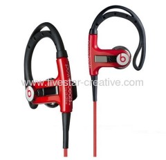 Monster Beats By Dr Dre Sport Earphones Headphones In-Ear With Sport Hook Red