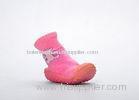 Spring Kids Wool Slippers , 20 Size Promotional Pink Felt Indoor