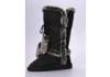 Black Childrens Winter Boots , 31 Size Micro Fiber + Plush Upper Snow