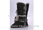 Black Childrens Winter Boots , 31 Size Micro Fiber + Plush Upper Snow