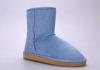 Womens Winter Snow Boots , 36 Size Blue Plain Microfiber