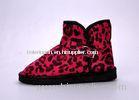 Ladies / Womens Winter Snow Boots , 37 Size Red Leopard Print