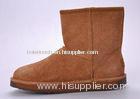 Camel Cow Suede Mens Winter Snow Boots , 8 Size Brown Boots