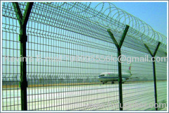 Galvanized+powder coated Airport Perimeter Fence