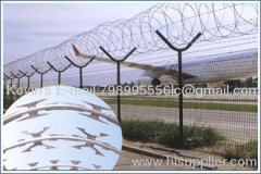 Galvanized+powder coated Airport Perimeter Fence