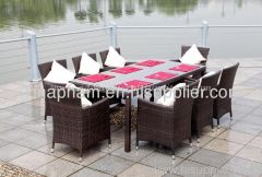 poly rattan dining set