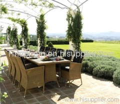 poly rattan dining set