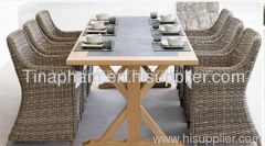 poly rattan dining set