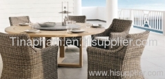 poly rattan dining set