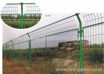 galvanized &PVC coated bilateral wire fence