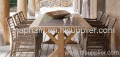poly rattan dining set