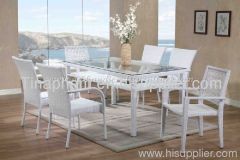 poly rattan dining set