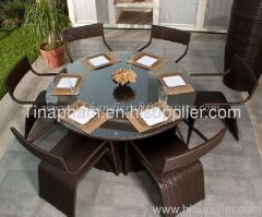 poly rattan dining set