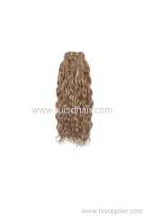 100% human machine made hair weft