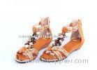 Womens / Ladies Flat Leather Upper Sandal ,Comfotable Shoes , 38 Size