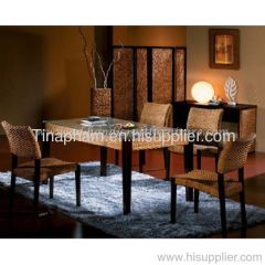 water hyacinth dining set