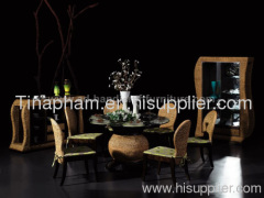 water hyacinth dining set