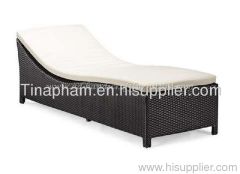 poly rattan sunbed set