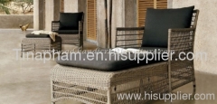 poly rattan sunbed set