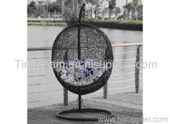 poly rattan swing chair