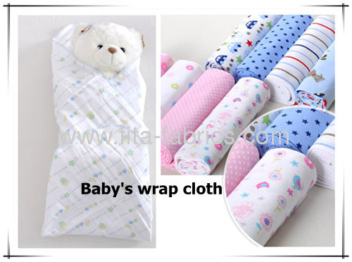 lucky star printed cotton flannel fabric