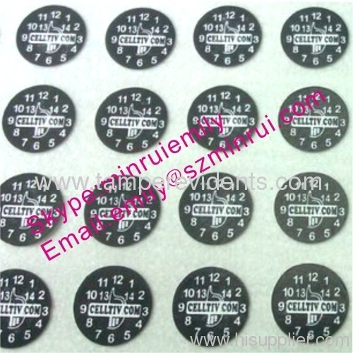 Eggshell Warranty Stickers with Dates